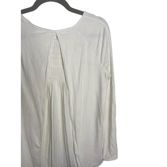 Lululemon Swiftly Tech Long Sleeve Shirt Round Neck White Solid Size 8 - Picture 2 of 7